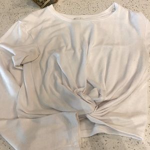 White Wilfred free top with knot